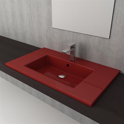 Bocchi Milano Etajerli Lavabo 80 cm Kırmızı 1113-019-0126