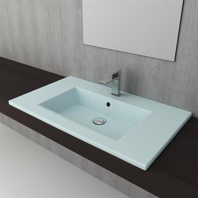 Bocchi 1113-029-0126 Milano Etajerli Lavabo 80 cm Mat Buz Mavisi