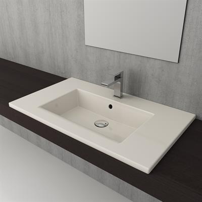 Bocchi Milano Etajerli Lavabo 80 cm Parlak Bisküvi 1113-014-0126