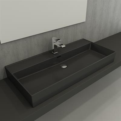 Bocchi Milano Lavabo 100 cm Mat Antrasit  1378-020-0126