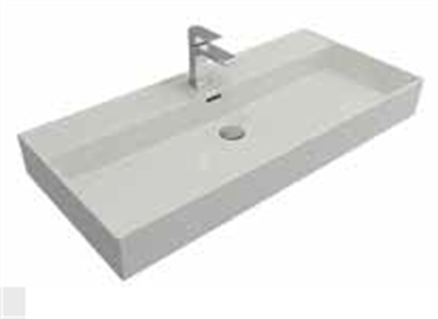 Bocchi Milano Lavabo 100 cm Mat Beyaz 1378-002-0126
