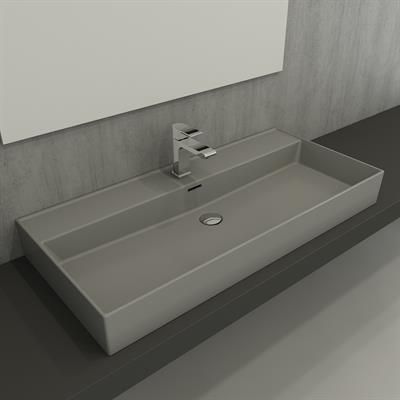 Bocchi Milano Lavabo 100 cm Mat Gri 1378-006-0126