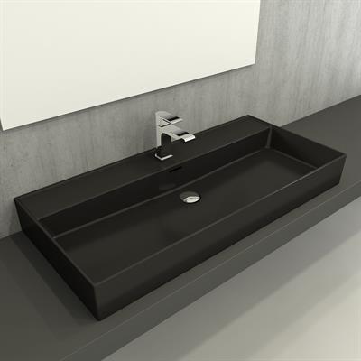 Bocchi Milano Lavabo 100 cm Mat Siyah 1378-004-0126