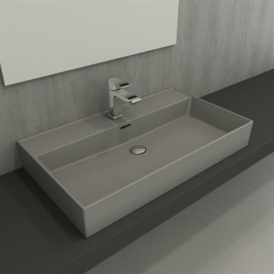 Bocchi Milano Lavabo 80 cm Mat Gri 1377-006-0126