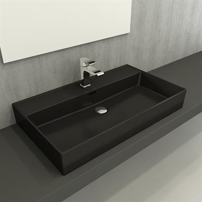 Bocchi Milano Lavabo 80 cm Mat Siyah 1377-004-0126