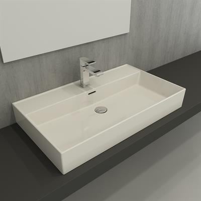 Bocchi Milano Lavabo 80 cm Parlak Bisküvi 1377-014-0126