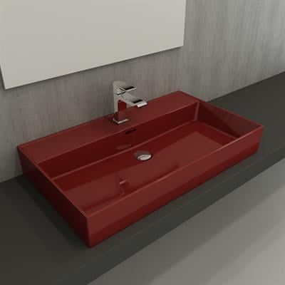 Bocchi Milano Lavabo 80 Cm Parlak Kırmızı 1377-019-0126