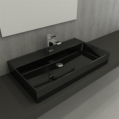 Bocchi Milano Lavabo 80 cm Parlak Siyah 1377-005-0126