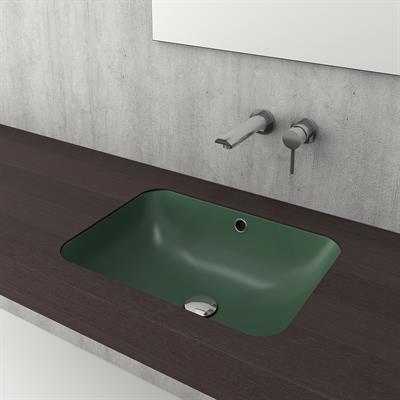 BOCCHİ Scala Tezgahaltı Lavabo 55 cm Mat Yeşil 1006-027-0125