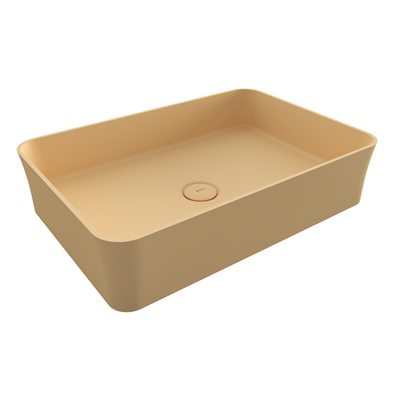 Bocchi Slim Line Dikdörtgen İnce Kenar Lavabo 55x38 cm Mat Kaşmir