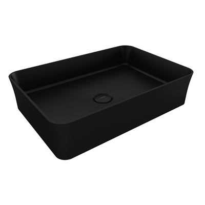 Bocchi Slim Line Dikdörtgen Lavabo 55x38 cm Mat Siyah 1476-004-0125