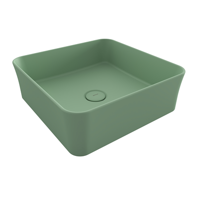 Bocchi Slim Line Kare Lavabo 38x38 cm Mat Mint Yeşil