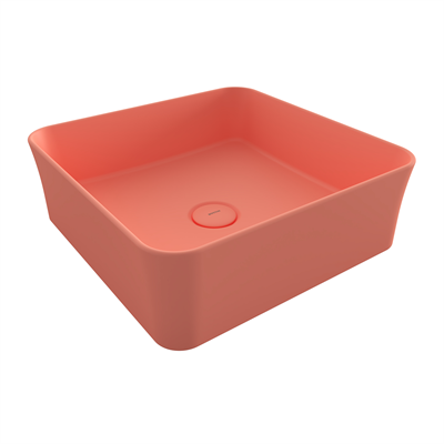 Bocchi Slim Line Kare Lavabo 38x38 cm Mat Somon