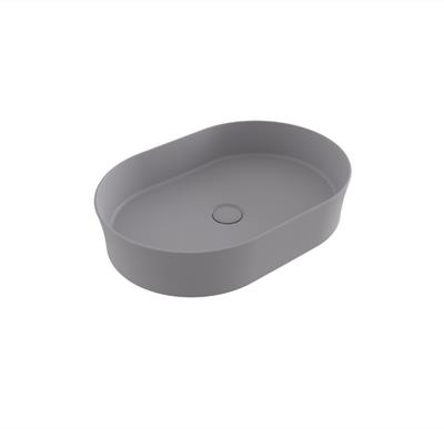 Bocchi Vessel Oval Lavabo 55x38 cm Mat Gri 1521-006-0125