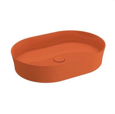 Bocchi Slim Line Oval Lavabo 55x38 cm Parlak Turuncu 1521-012-0125