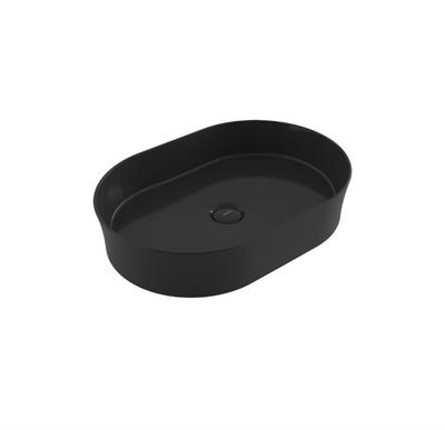 Bocchi Vessel Oval Lavabo 55x38 cm Parlak Siyah 1521-005-0125