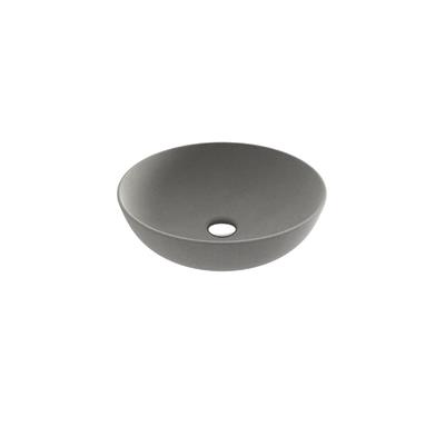 Bocchi Slim Line Yuvarlak Lavabo 38 cm Mat Beton