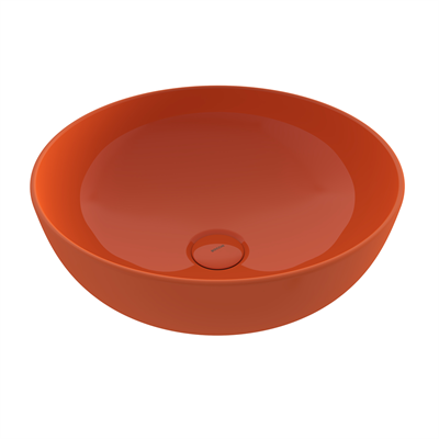 Bocchi Slim Line Yuvarlak Lavabo 38 cm Parlak Turuncu 