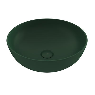 Bocchi Slim Line Yuvarlak Lavabo 38 cm Mat Yeşil