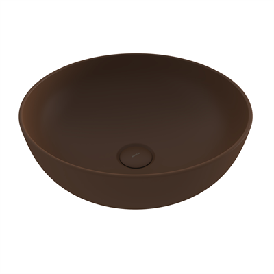 Bocchi 1494-025-0125 Slim Line Yuvarlak Lavabo 38 cm Mat Kahve