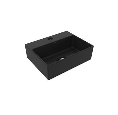 Bocchi Sottile Slim Line Dikdörtgen Lavabo 30x24 cm Mat Siyah