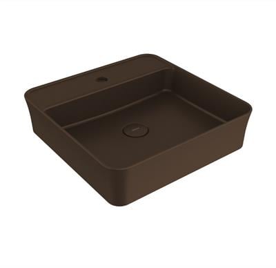 Bocchi Sottile Slim Line Kare Lavabo 45x45 cm Mat Bronz