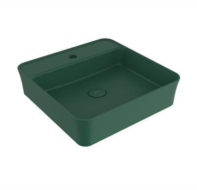 Bocchi Sottile Slim Line Kare Lavabo 45x45 cm Mat Yeşil