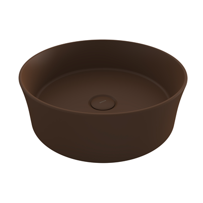 Bocchi Sottile Slim Line Yuvarlak Lavabo 38 cm Mat Kahve