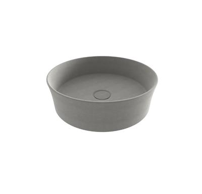 Bocchi Sottile Slim Line Yuvarlak Lavabo 38 cm Mat Beton