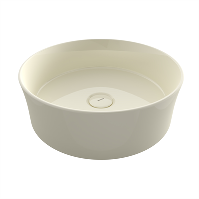 Bocchi Sottile Slim Line Yuvarlak Lavabo 38 cm Parlak Bisküvi