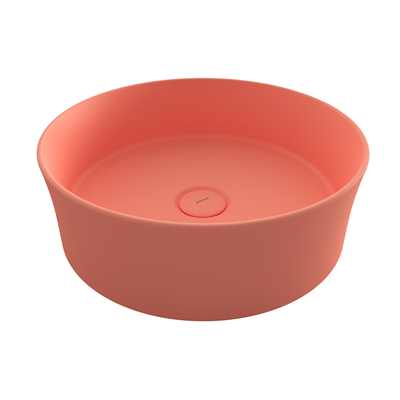 Bocchi Sottile Slim Line Yuvarlak Lavabo 38 cm Mat  Somon