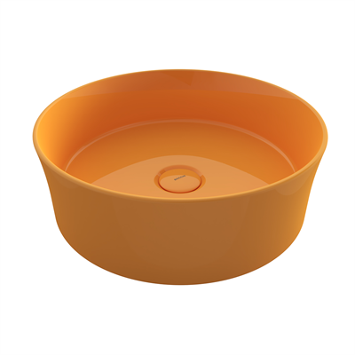 Bocchi Sottile Slim Line Yuvarlak Lavabo 38 cm P Mandalina Sarısı