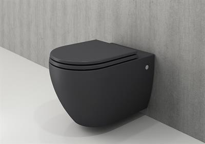Bocchi 1171-020-0128 Speciale Jet Flush Asma Klozet Ve Kapak Mat Antrasit