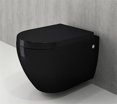 Bocchi 1171-005-0128 Speciale Jet Flush Asma Klozet Ve Kapak Parlak Siyah