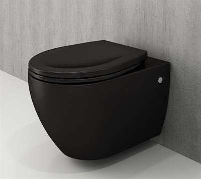 Bocchi 1171-004-0128 Speciale Jet Flush Asma Klozet Ve Kapak Mat Siyah