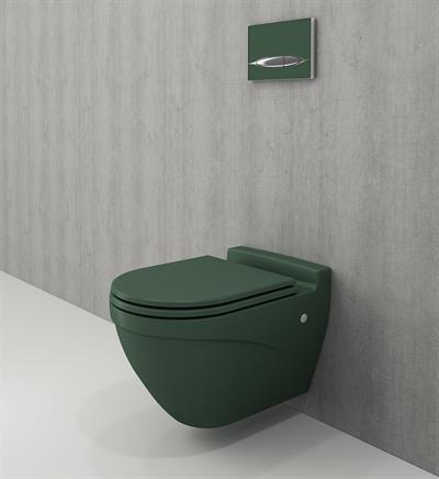 Bocchi Taormina Arch Asma Klozet ve Kapağı Mat Yeşil 1012-027-0128