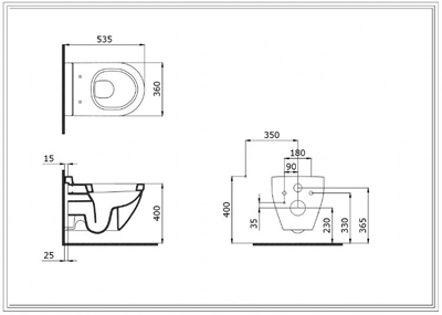 Bocchi Taormina Arch Asma Klozet  ve Kapağı Mat Beyaz 1012-002-0128