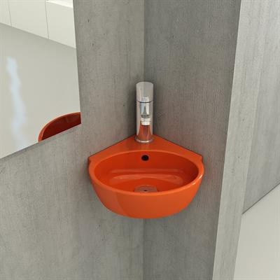 Bocchi Taormina Arch Köşe Lavabo 30 cm Parlak Turuncu 1392-012-0126