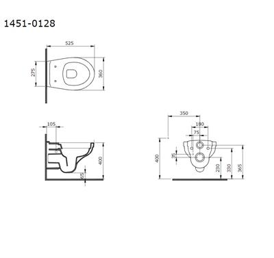 Bocchi Taormina Pro Rimless Asma Klozet Set 1451-001-0128