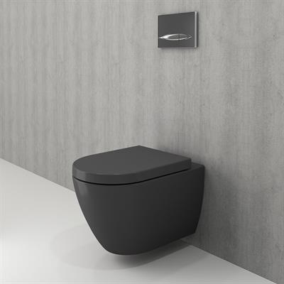 Bocchi Venezia Rimless Asma Klozet ve Kapağı Mat Antrasit 1295-020-0128