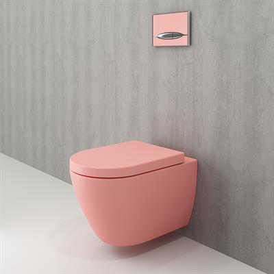 Bocchi Venezia Rimless Asma Klozet ve Kapağı Mat Somon 1295-032-0128