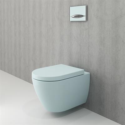 Bocchi 1295-029-0128 Venezia Rimless Asma Klozet ve Kapağı Mat Buz Mavisi