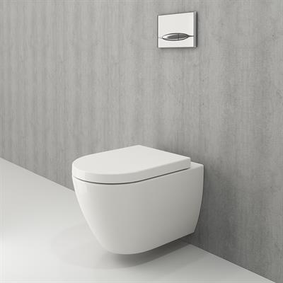Bocchi 1295-014-0128 Venezia Rimless Asma Klozet ve Kapağı Parlak Bisküvi