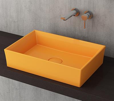Bocchi Vessel Tezgah üstü Lavabo 56x38 cm Man Sarı 1172-021-0125