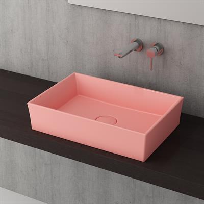 Bocchi Vessel Dikdörtgen Lavabo 56X38cm Mat Somon