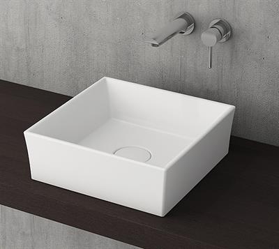 Bocchi Vessel Tezgah Üstü Lavabo 38x38 Cm Mat Beyaz 1173-002-0125