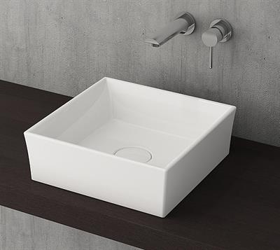 Bocchi Vessel Tezgah Üstü Lavabo 38x38 cm P. Beyaz 1173-061-0125