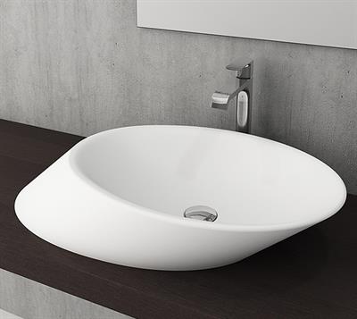 Bocchi 1013-002-0125 Vessel Yatay Çanak Lavabo 72 cm Mat Beyaz