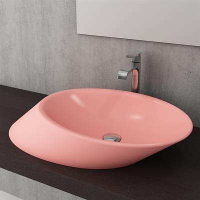 Bocchi 1013-032-0125 Vessel Yatay Çanak Lavabo 72 cm Mat Somon