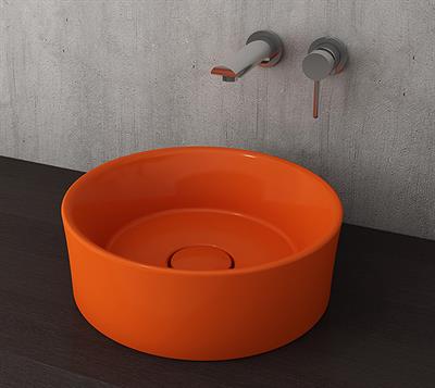 Bocchi Vessel Yuvarlak Çanak Lavabo 38 cm Turuncu